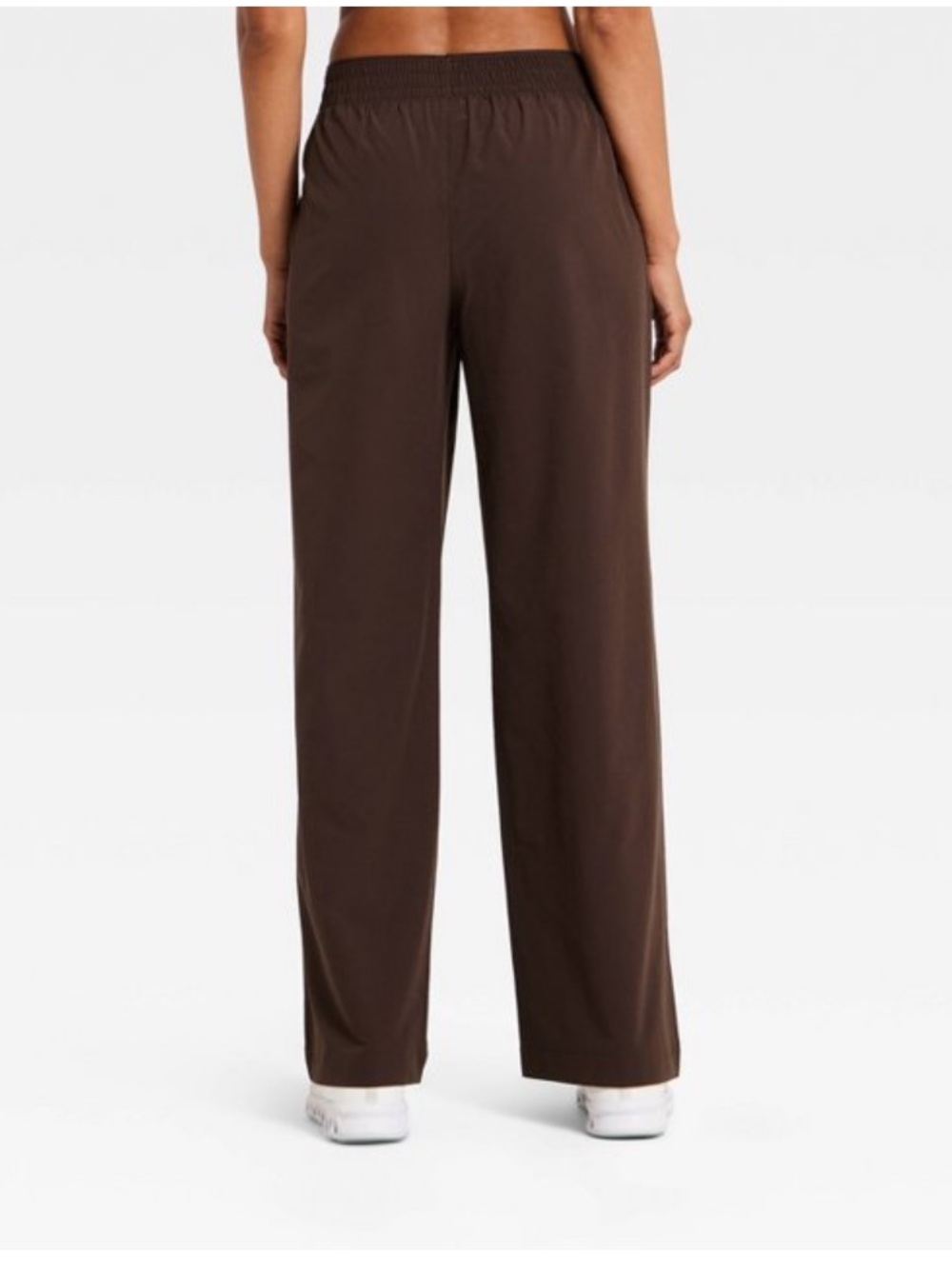 Women’s Mid Rise Wide Leg Travel Pants - Brown. S - Picture 2 of 16